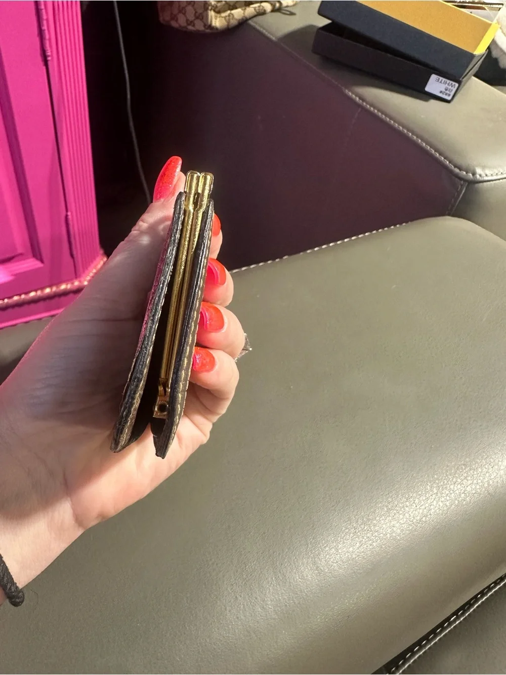 Gucci GG Canvas Coin Purse Vintage